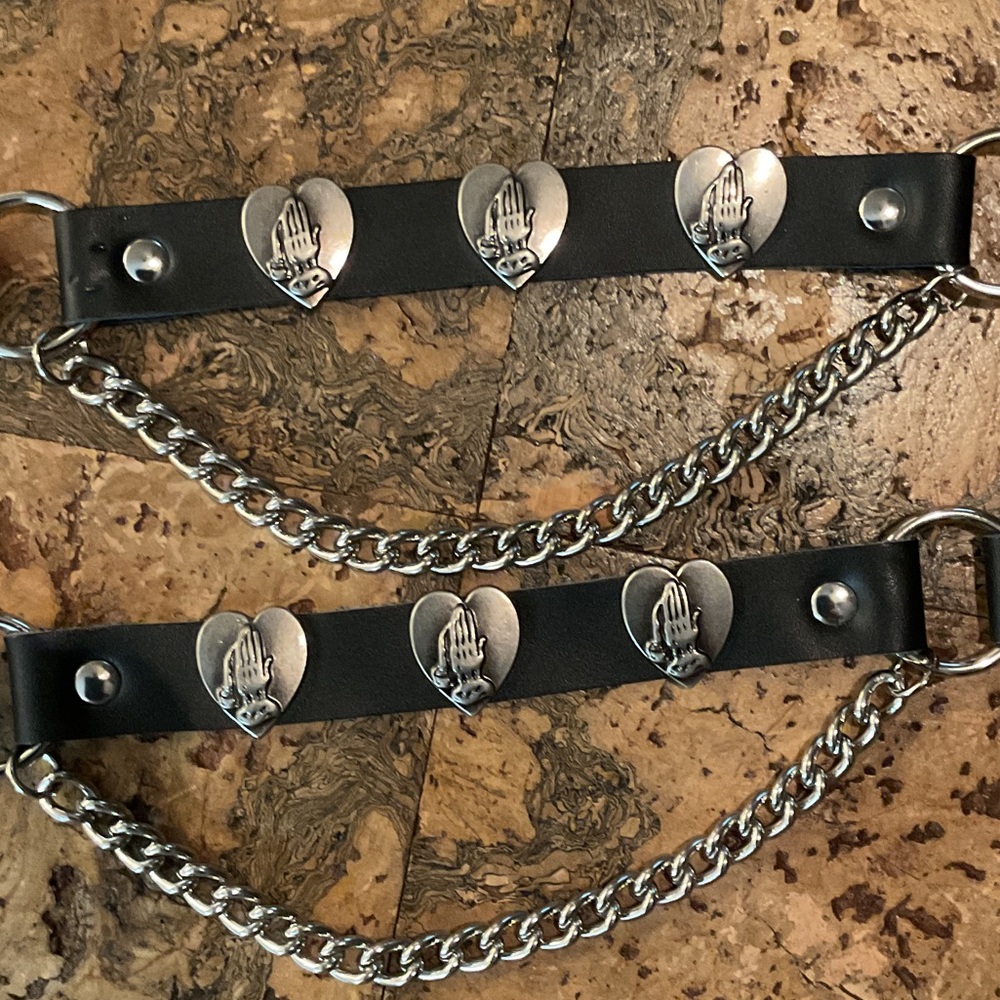 Women’s BOOT BANDS with hearts and praying hands